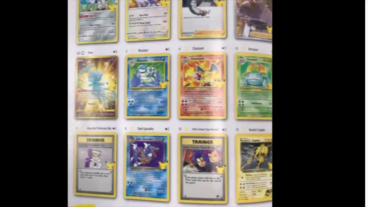 POKEMON CELEBRATIONS FULL SET! LEAKED PLAYERS GUIDE!