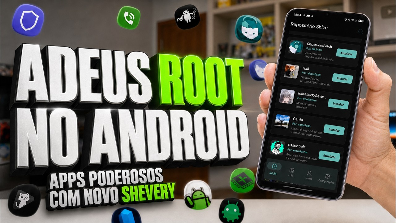Como LIBERAR o PODER do seu ANDROID com SHEVERY e MELHORES APPS 2026!