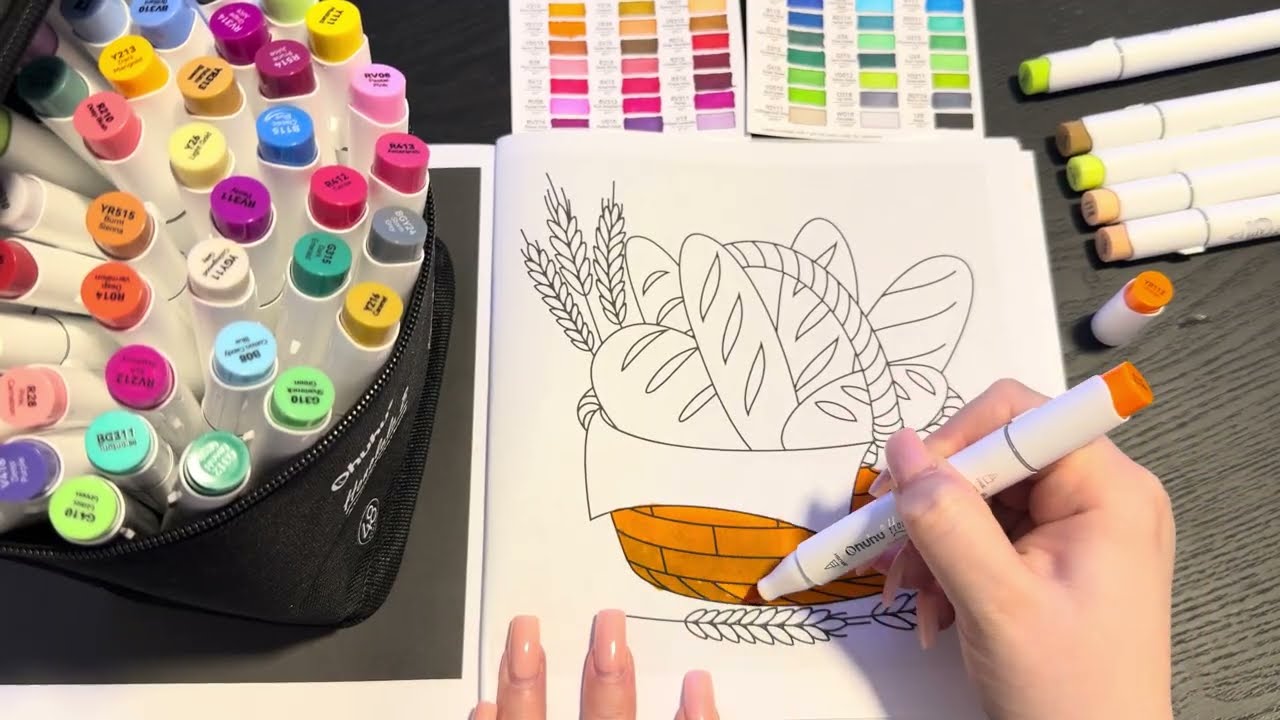 Coloring the bread basket 🎨🥖 
