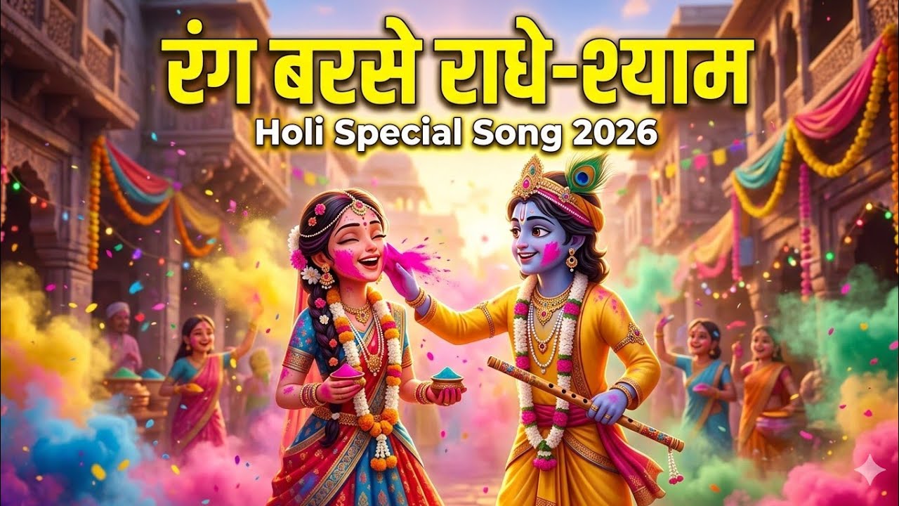 #VIDEO 🌸 रंग बरसे राधे-श्याम | Radha Krishna Holi Song 2026 | Holi Special Bhajan #Radhe_Redhe #Song