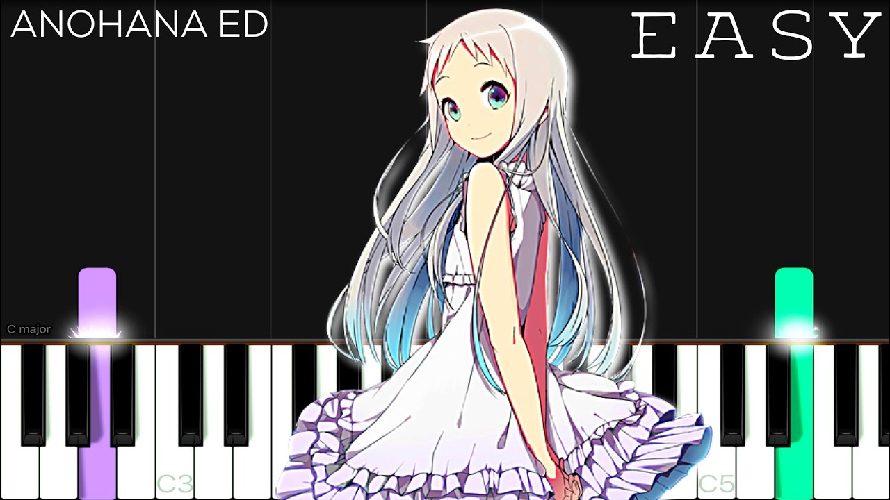 AnoHana ED - Secret Base - Kimi ga Kureta Mono | EASY Piano Tutorial