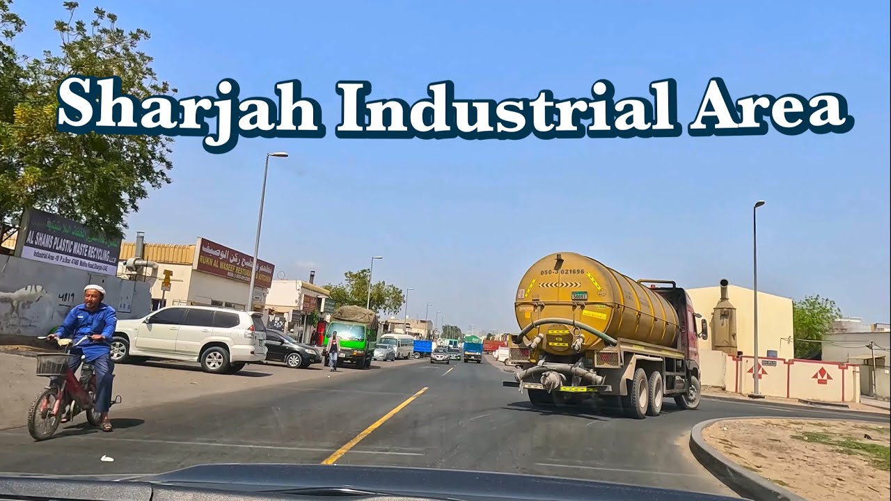Driving around Sharjah Industrial Area 3 , 10 || United Arab Emirates