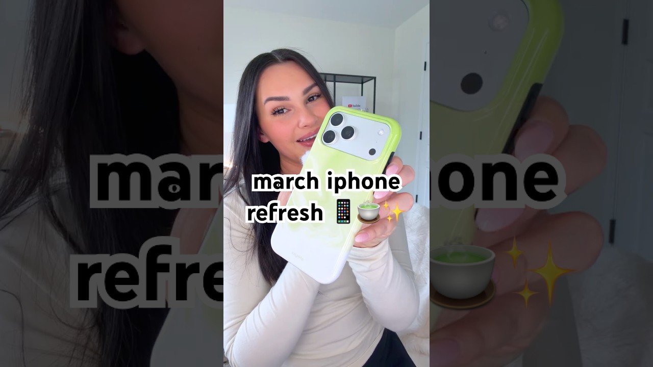 Aggiornamento iPhone di marzo con la nuova custodia Sagelle Matcha Girlie 📱🍵✨ #personalizzazionei...