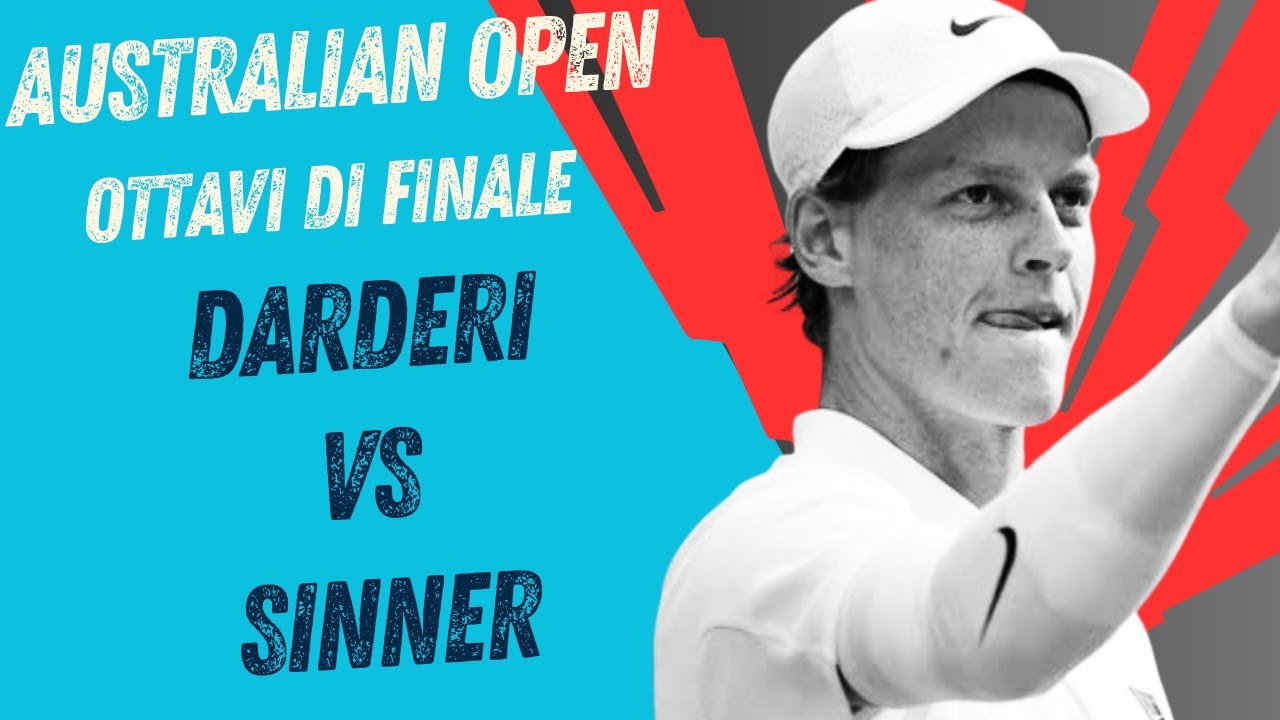 LIVE DARDERI - SINNER🔥🎾 OTTAVI DI FINALE AUSTRALIAN OPEN