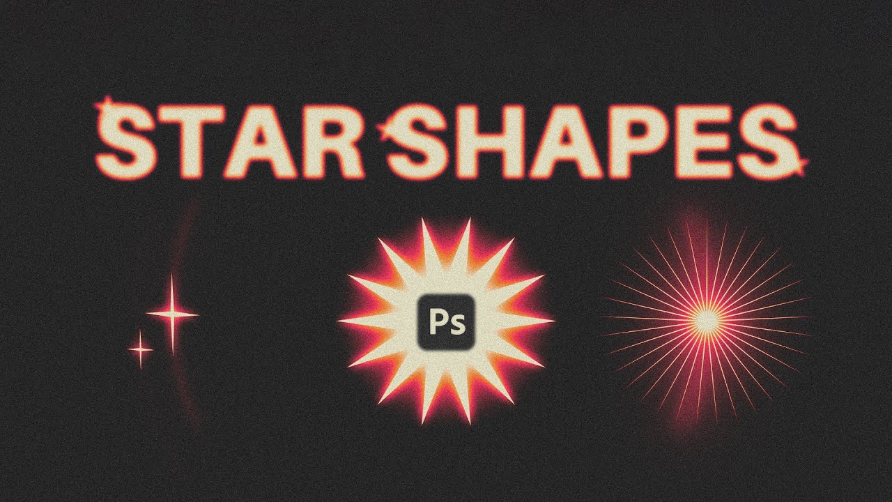 SIMPLE STARS IN PHOTOSHOP - TUTORIAL