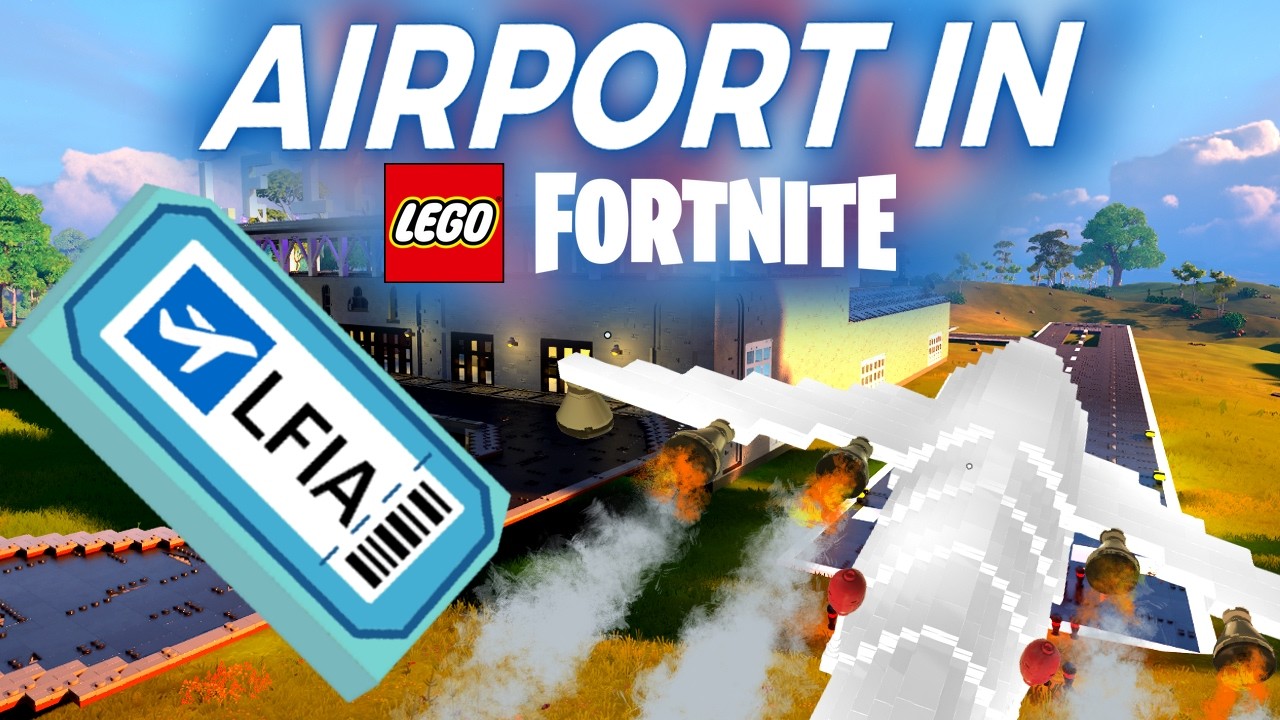Lego Fortnite International Airport Build Walkthrough