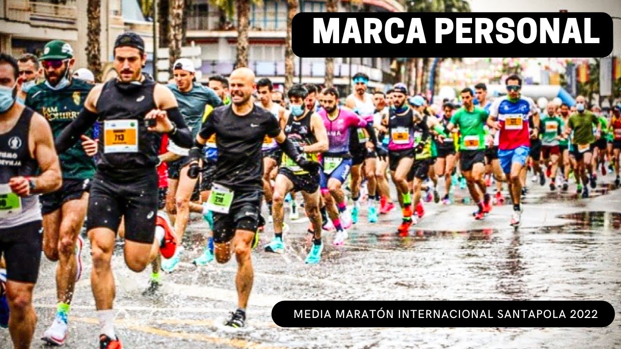 MEDIA MARATÓN INTERNACIONAL SANTAPOLA 2022 | 30 Aniversario CORRIENDO con LLUVIA
