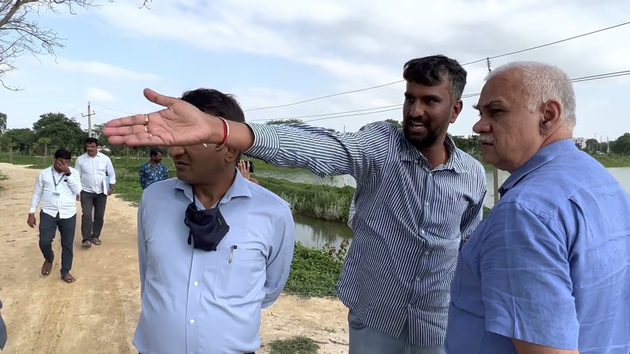 Naturally Rejuvenated lake of S.Bingipura Visit by Honourable Chief Secretay of UP @ Bengaluru