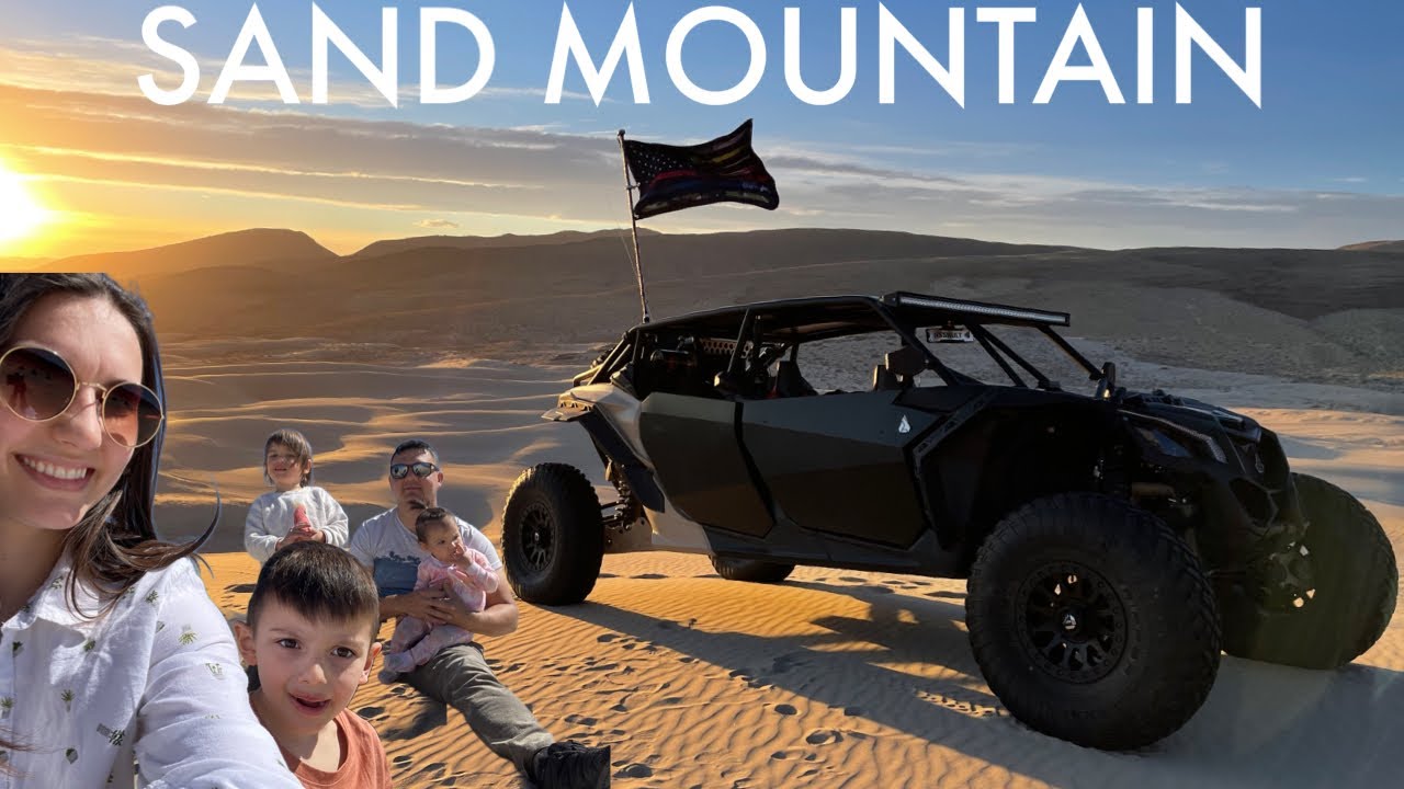 OUR FIRST TRIP TO SAND MOUNTAIN ON OUR FORD OMNI RV | RIDING SAND DUNES ON UTV, CAMPING VLOG