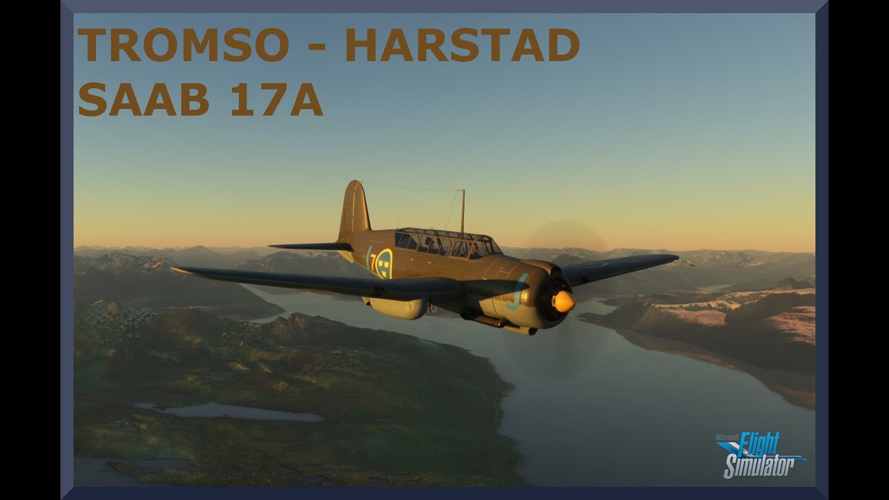 Tromso (ENTC) to Harstad (ENEV) | Saab B17A | MSFS