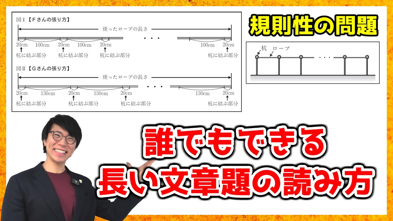【中学数学】長い文章を読まずに解く方法～規則性の問題～【高校受験】