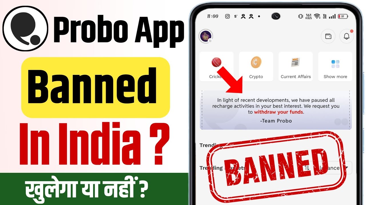 Kya probo App Band Ho gya ? | Kya Probo App Ban Ho gya ? | Recharges Are Disable For Now Problem 