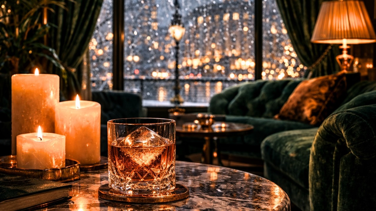 Rainy Night Hotel Lounge Jazz | 2 Hours of Luxury Ambience