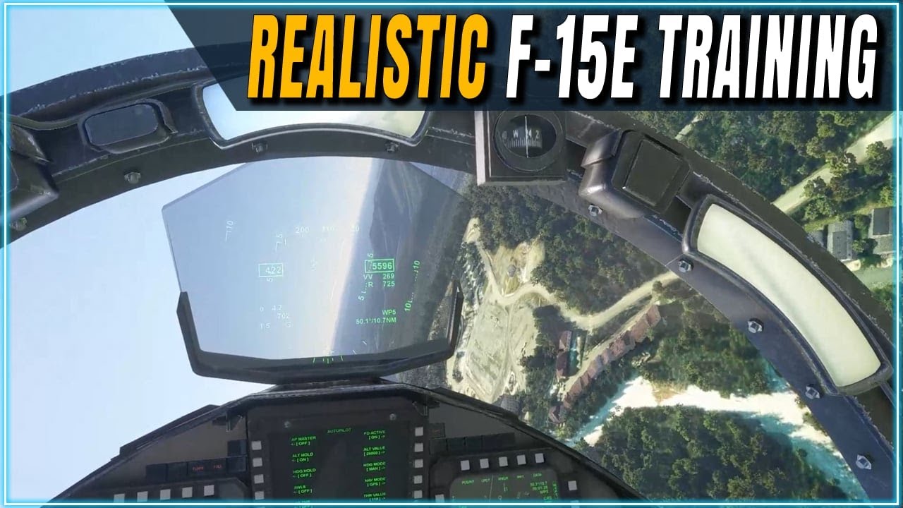 F-15E Strike Eagle Low Level Flight Through the Mountains