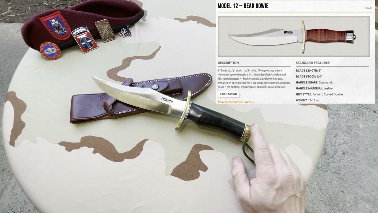 Нож Randall Model 12-8 Bowie, его длинная сверкающая сталь поможет вам справиться с трудностями.