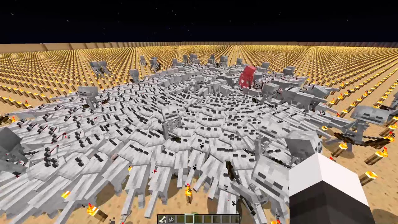 1000 wolves vs 100 skeletons