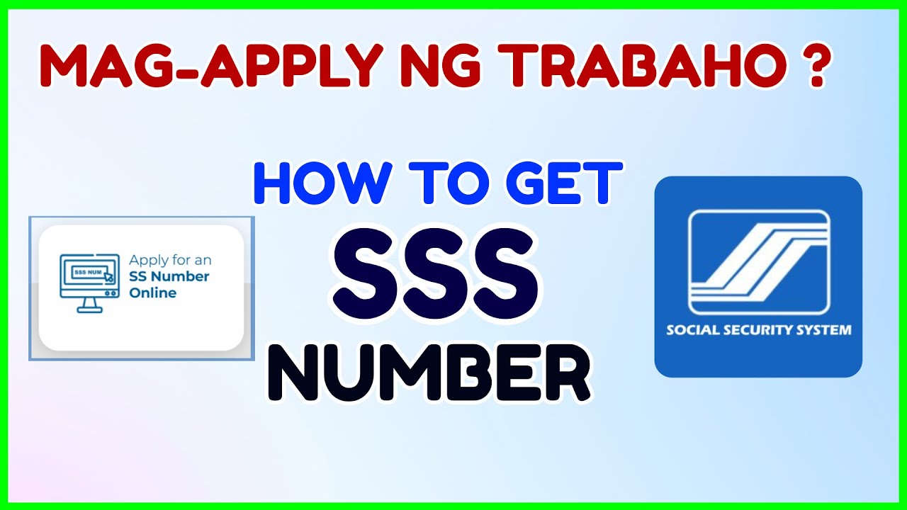 Paano Kumuha ng SSS Number kung Mag Apply pa lang sa Trabaho? SSS Number Online Application 2026