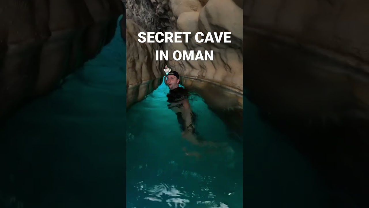 WOULD YOU SWIM INTO THIS CAVE ?!😱🙌🏻 Wadi Shab in Oman