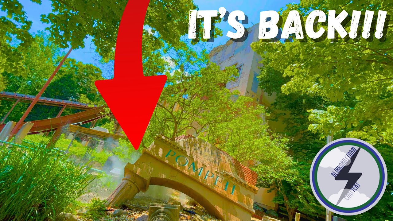 LOST RIDE EFFECTS HAVE RETURNED to Escape From Pompeii at Busch Gardens VA!