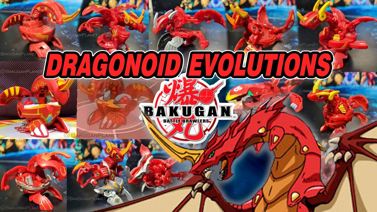 TODAS las EVOLUCIONES de DRAGONOID en BAKUGAN | Bakugan Planet Delta Ultimate Neo Cross Helix Fusion