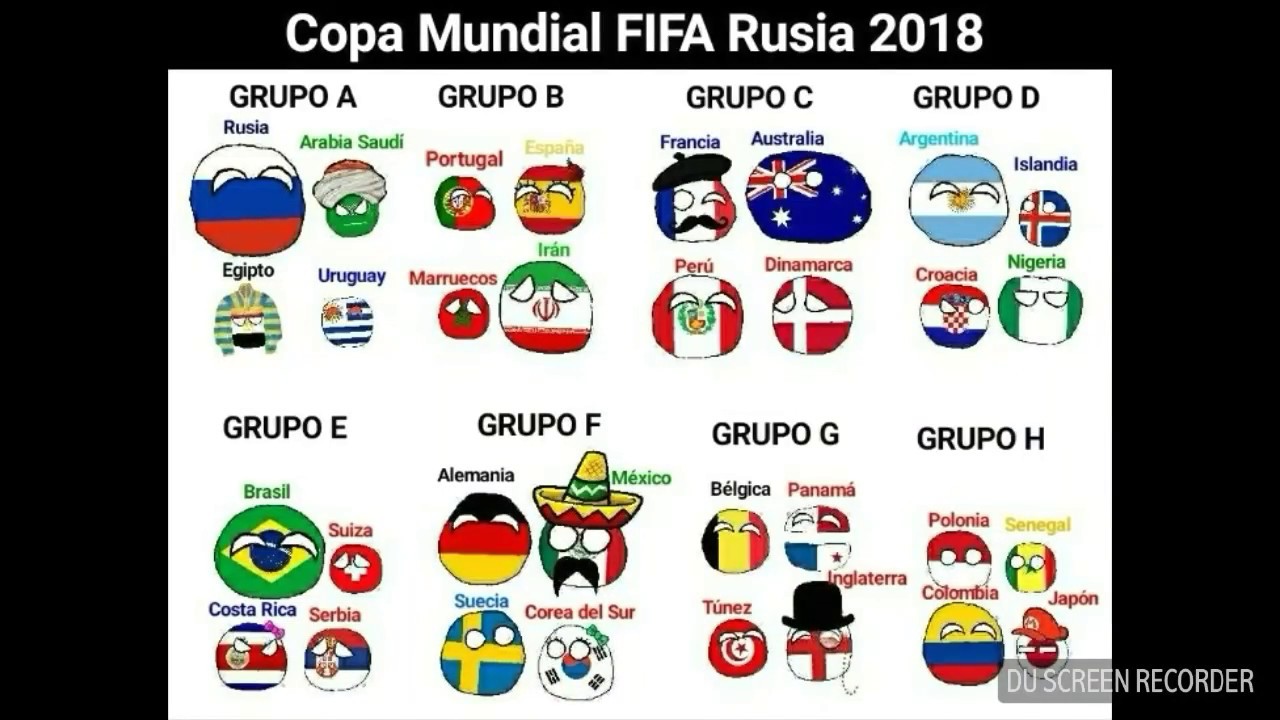 Mi Predicción del Mundial Rusia 2018 - Countryballs Parte 1
