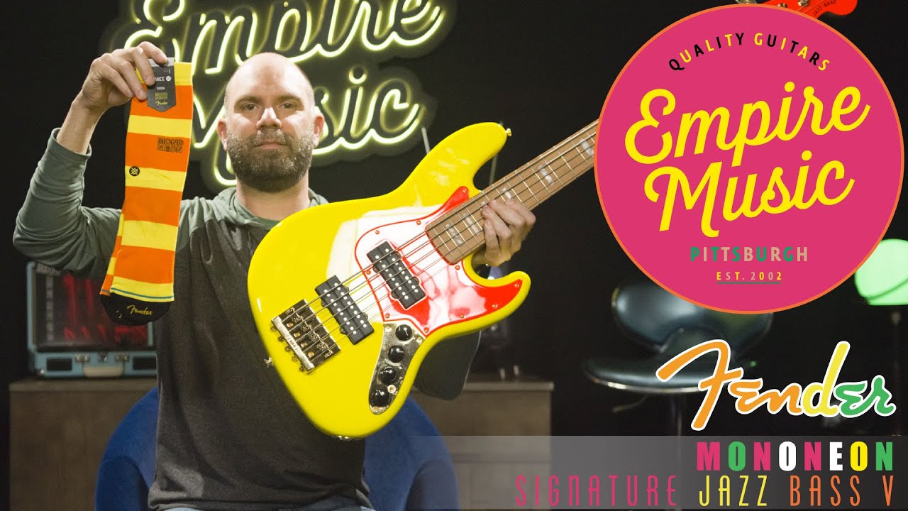 Fender MonoNeon Jazz Bass V  - EMPIRE MUSIC
