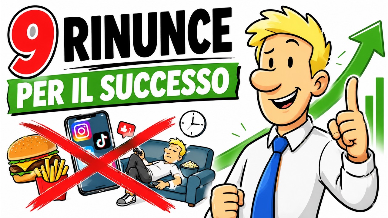 9 Cose a cui devi RINUNCIARE per avere Successo