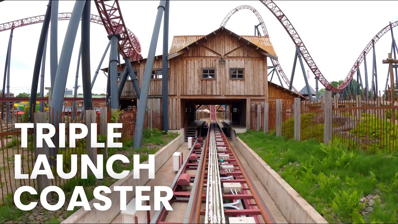 Gold Rush Front Row POV | Slagharen Gerstlauer Infinity Coaster