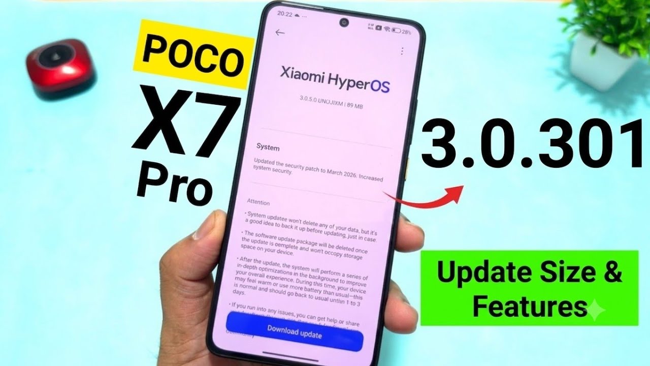 Poco X7 Pro Software Update Size & Features Heating issues Fixed or Not  🤔🔥🔥🚀 