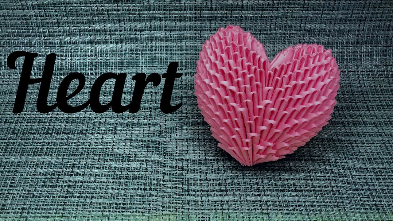 Modular Origami Heart/Модульное Оригами Сердце