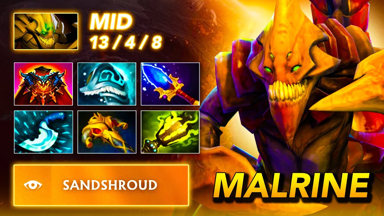 [7.38c] Malrine SAND KING Mid | Full Gameplay Dota Class