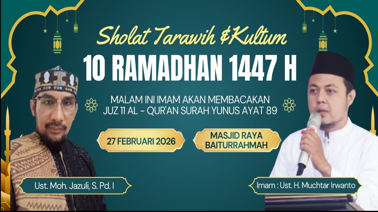 🔴 [ LIVE ] Sholat Tarawih Ke 10 ( Imam : Ustadz H. Muchtar Irwanto )