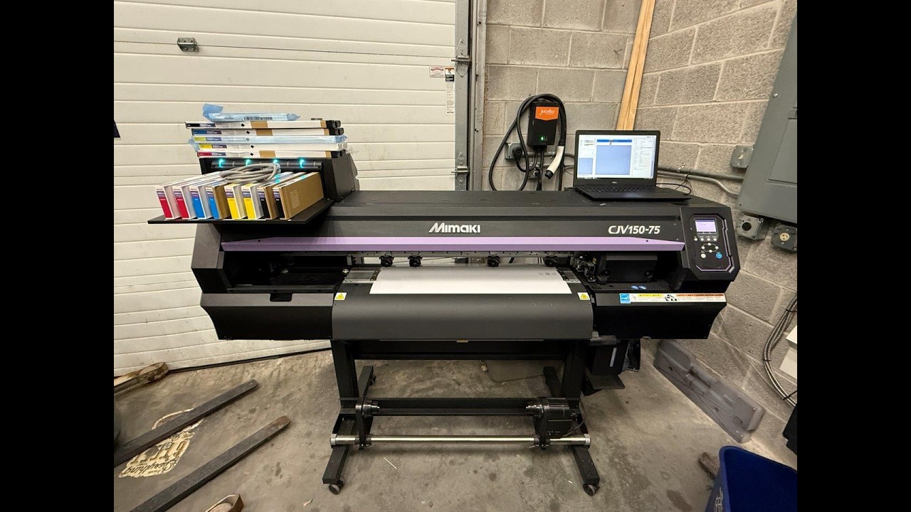 Lot #11: 2020 Mimaki CJV150-75 Wide format Eco-Solvent Printer/Cutter (31.5