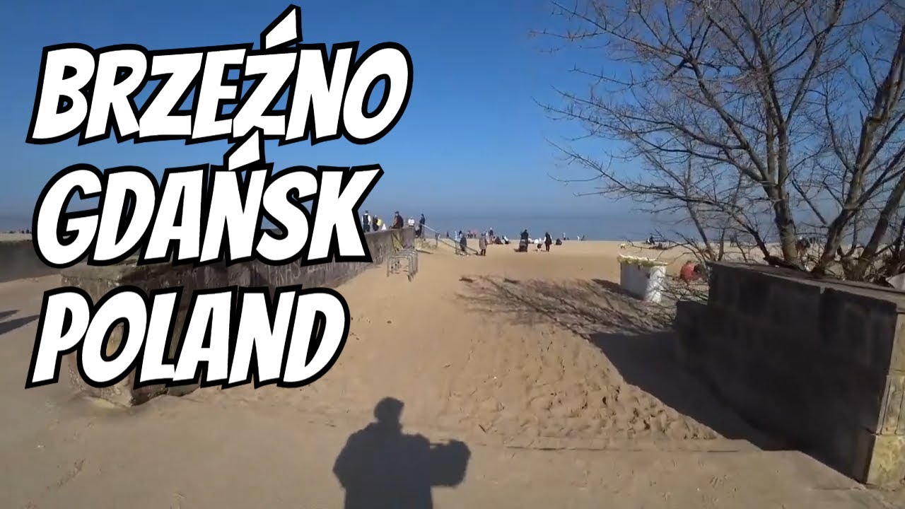 Brzeźno Gdańsk Polska | Wycieczka hulajnogą po Brzeźnie | Spacer, plaża, park i odkrywanie natury