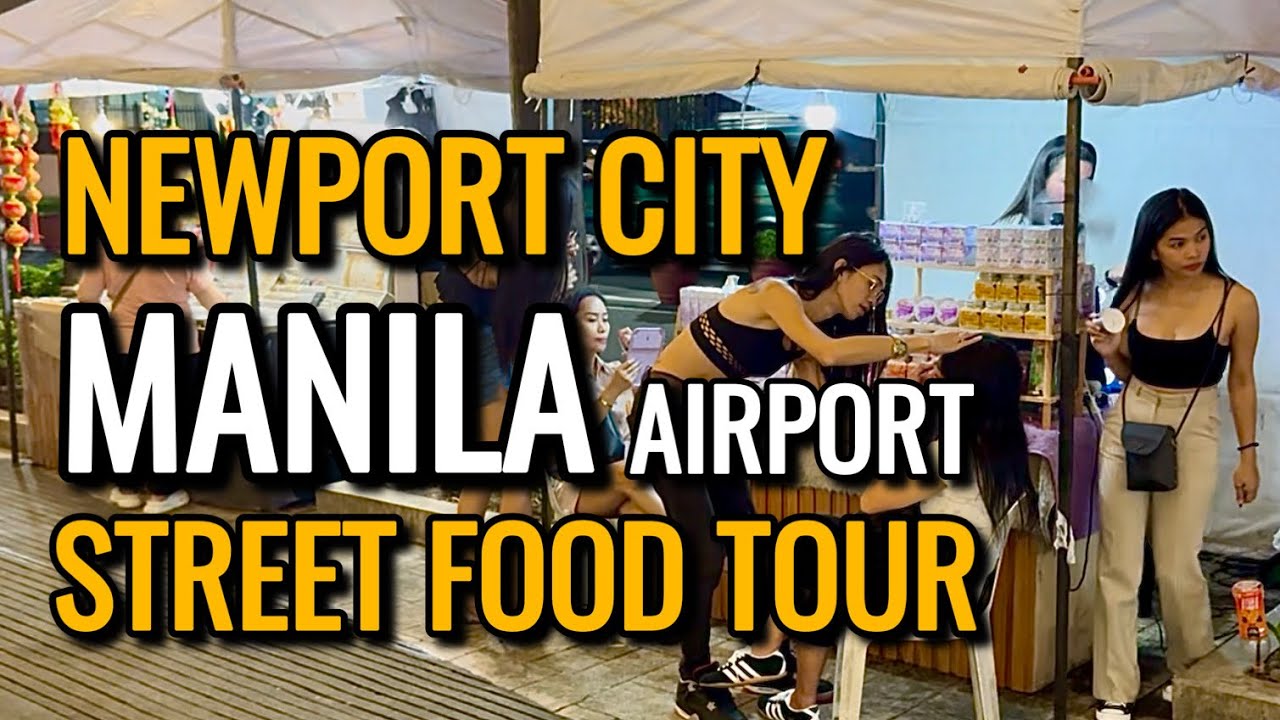 STREET FOOD PHILIPPINES in MANILA | AMAZING Food Tour Near the AIRPORT at New Port City!