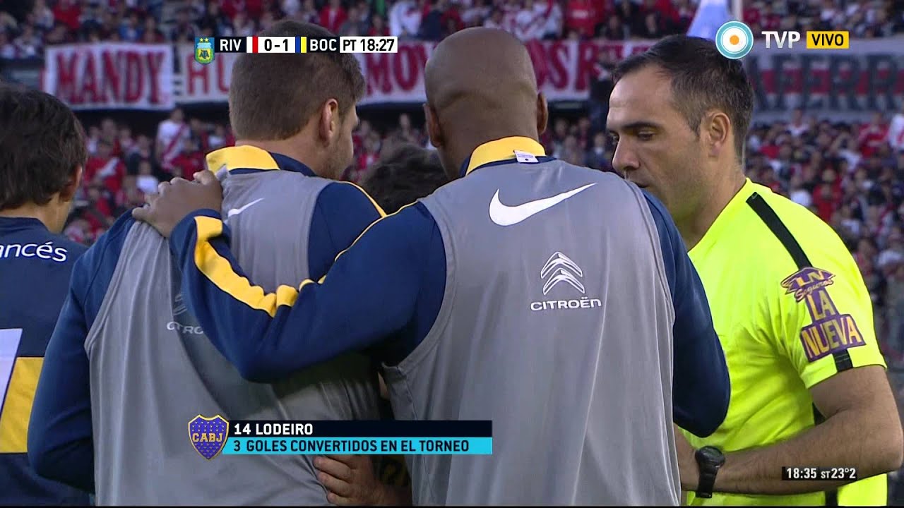 Gol de Lodeiro. River 0 - Boca 1 | Primera División 2015 - Fecha 24