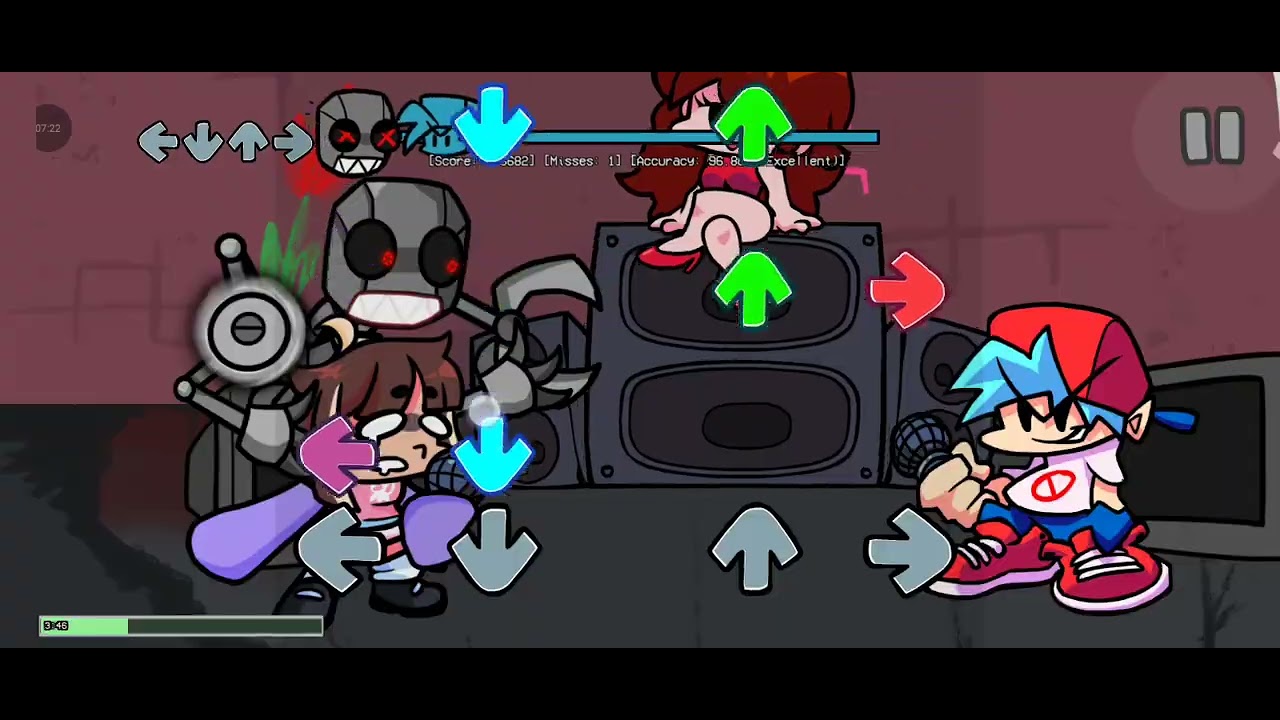 Jugando el QT old fnf movile