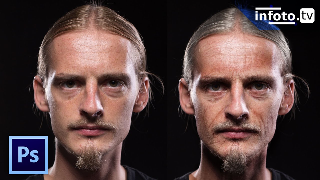 Jak dodać zmarszczki i postarzyć w Adobe Photoshop