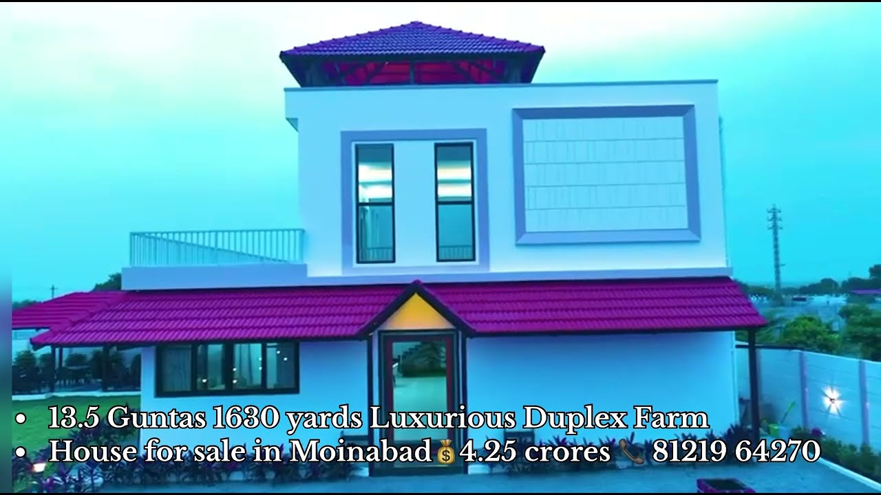 Find your dream home in Moinabad farmhouse for sale13.5 Guntas| 1630 yards|☎️ 81219 64270