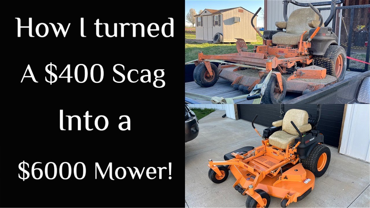 Complete restoration of a cheap barn find scag zeroturn mower