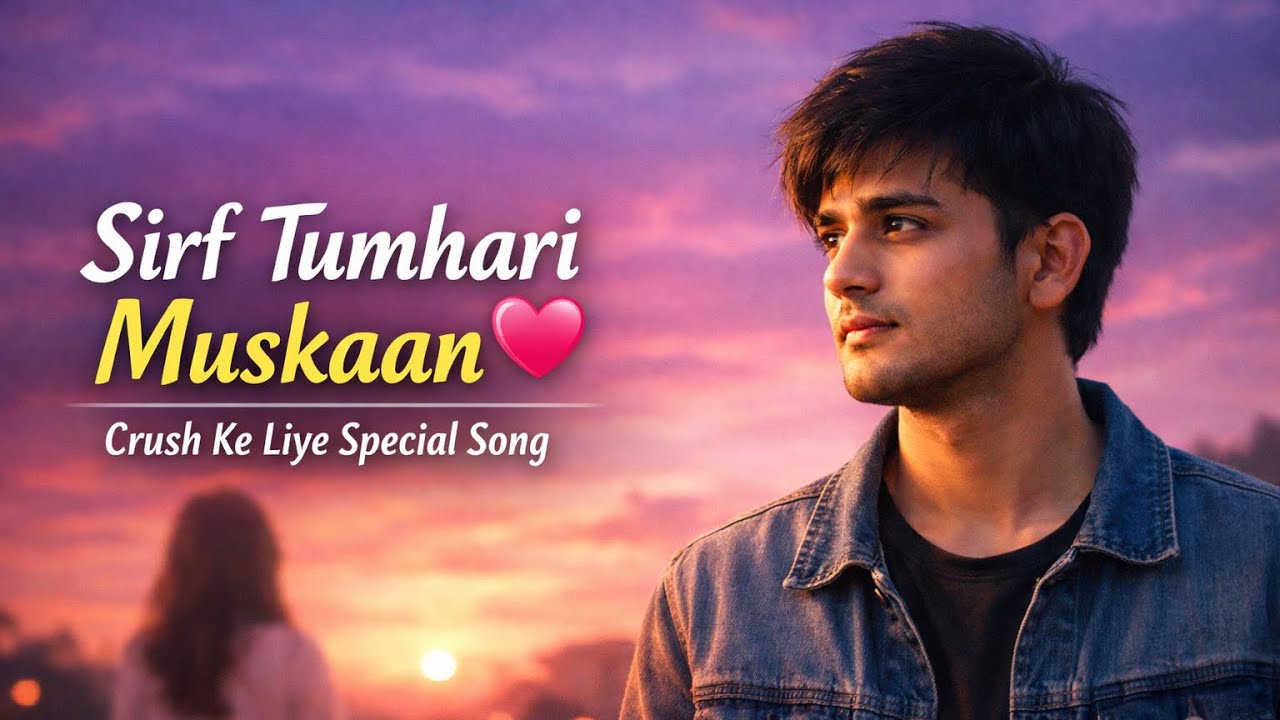 Sirf Tumhari Muskaan 💖 | Romantic Crush Song | Heart Touching Hindi Song #love #romantic