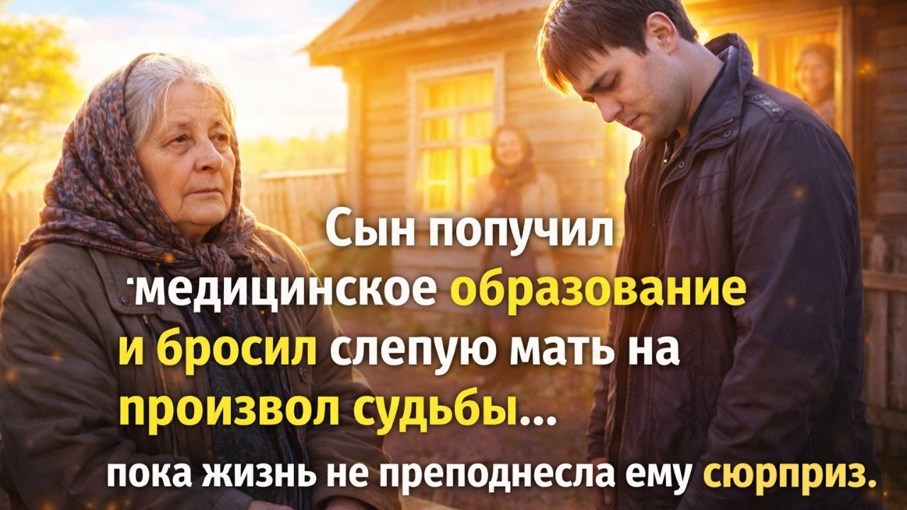 Сын получил медицинское образование и бросил слепую мать на произвол судьбы…..