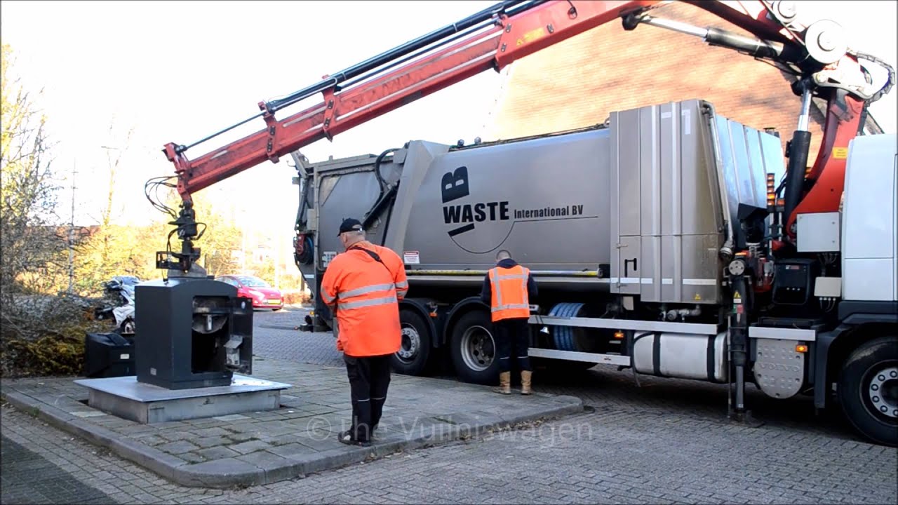 B-Waste International Ondergrondse containers legen/wassen