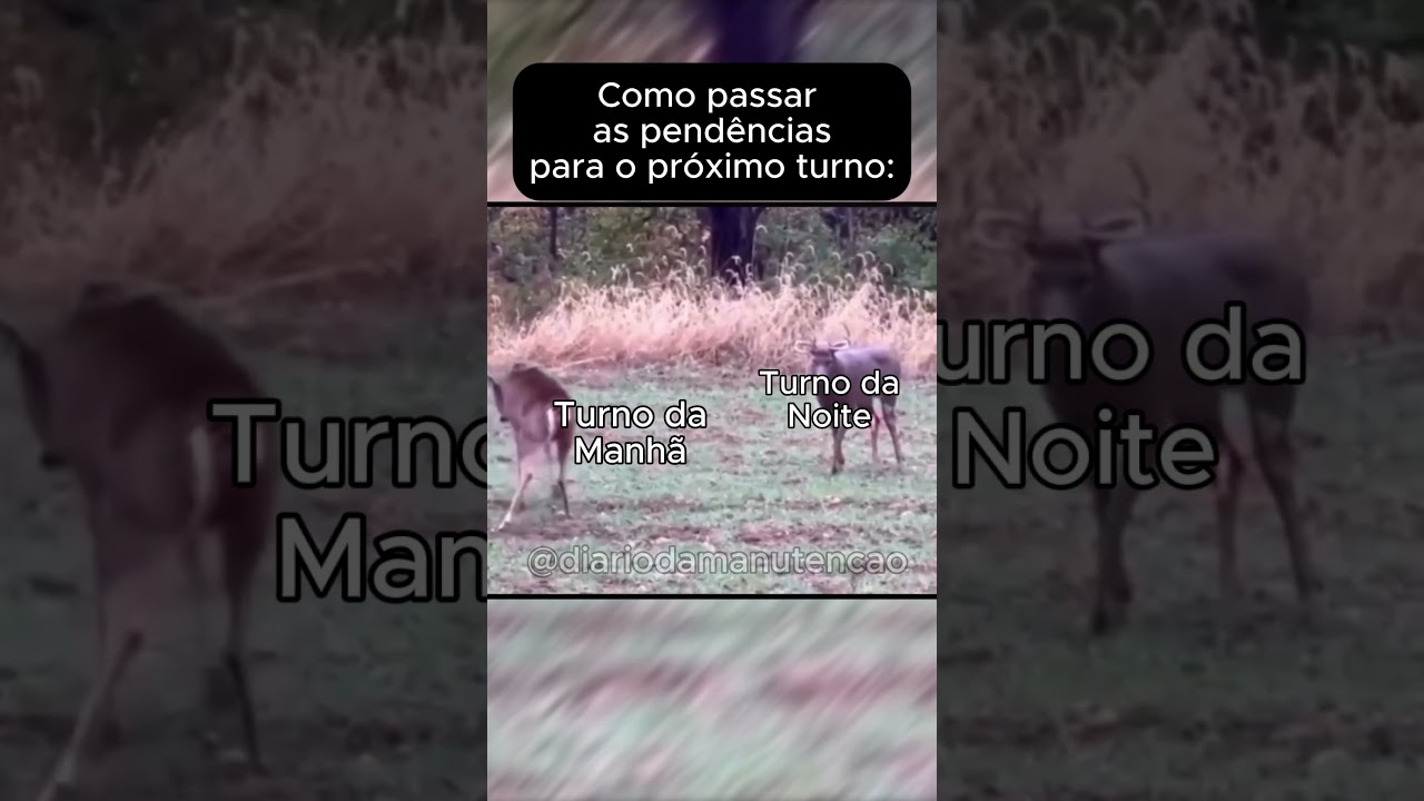 Passando a bucha para o próximo turno