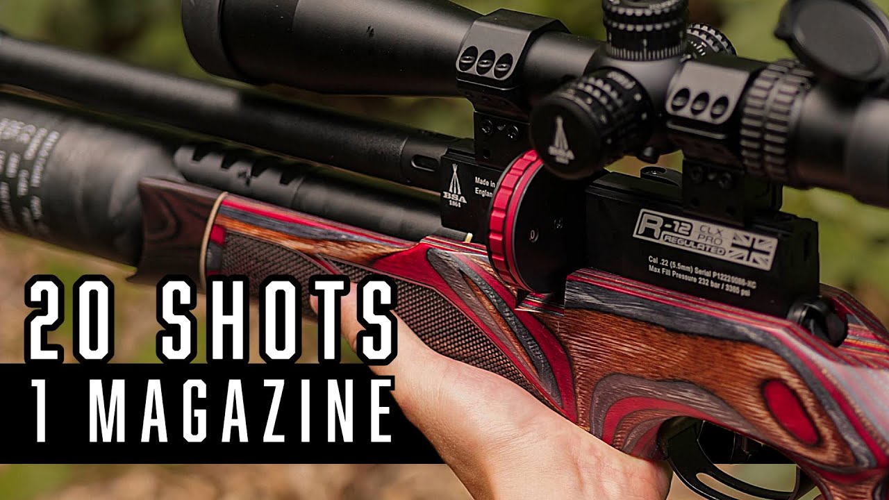20 Shots from 1 Magazine. The BSA Extra Capacity CLX Magazines