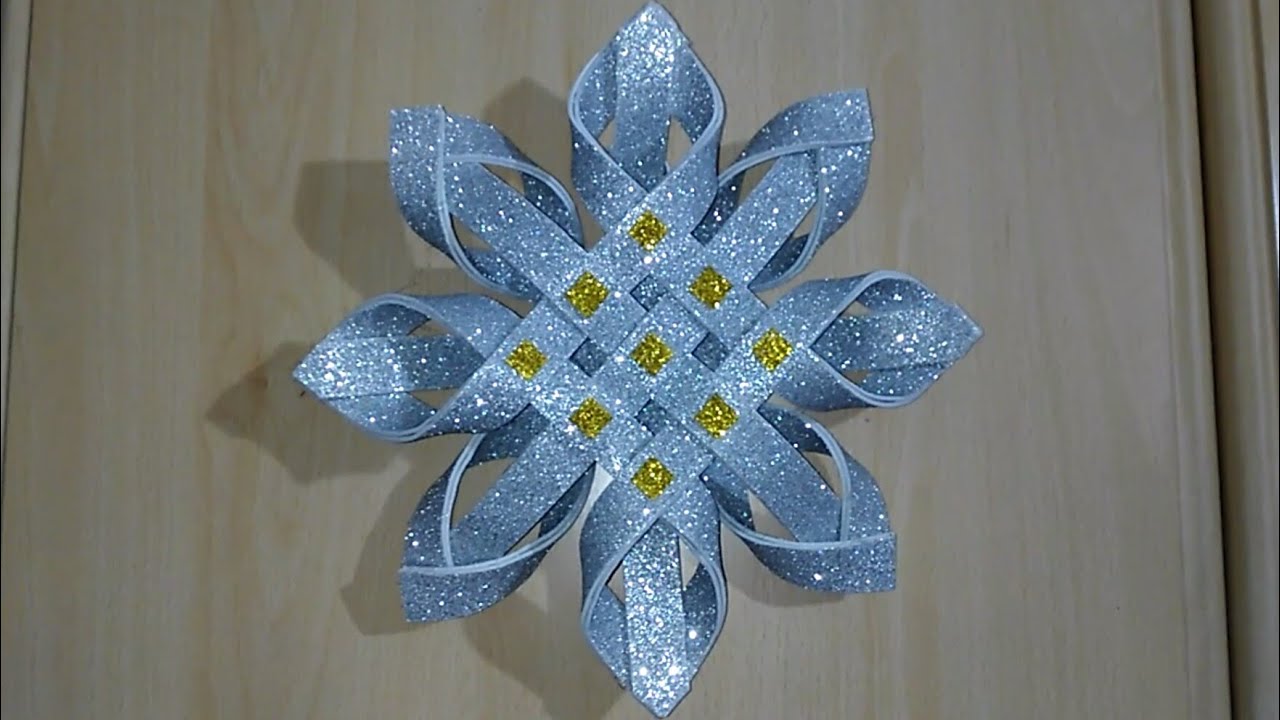 عمل يدوي جميل بخطوات بسيطة جدا/عمل فني بورق الفوم /  decorazione natalizia fai da te / DIY chrismas
