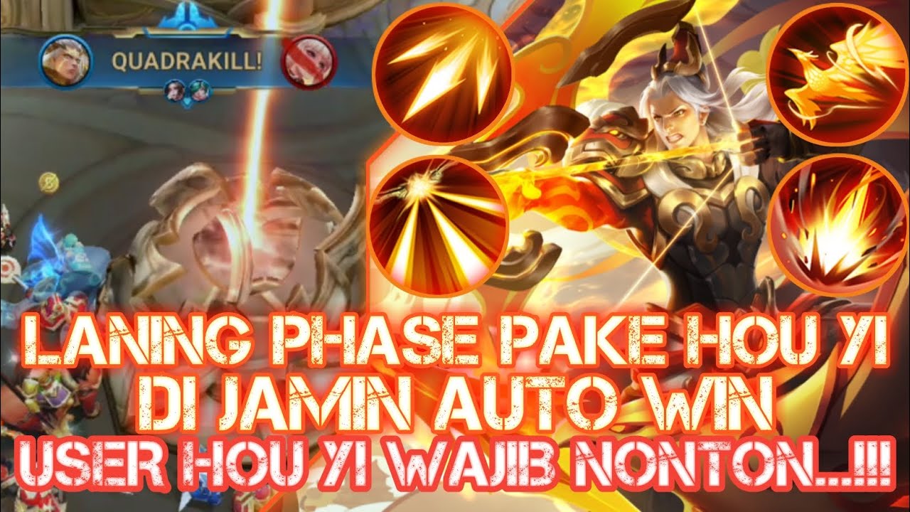 HERO TUTORIAL YANG GAK ADA OBAT...‼️‼️|| Tutorial Cara penggunaan Hero HOU YI - Honor of Kings ID