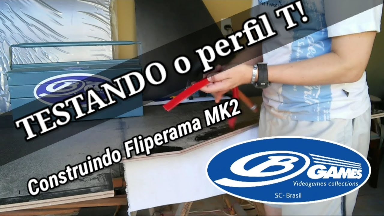 Fazendo teste do Perfil T-vermelho.(6/8)- Construindo Fliperama Mortal Kombat 2.