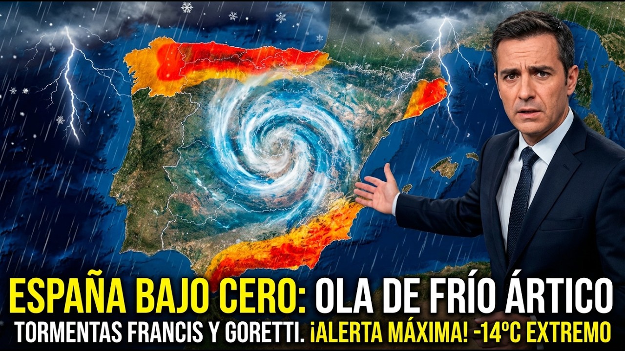 ⚠️ ¡ALERTA MÁXIMA! ¿Se CONGELA España? Todo sobre la OLA ÁRTICA y la inminente Borrasca Goretti ❄️🌀