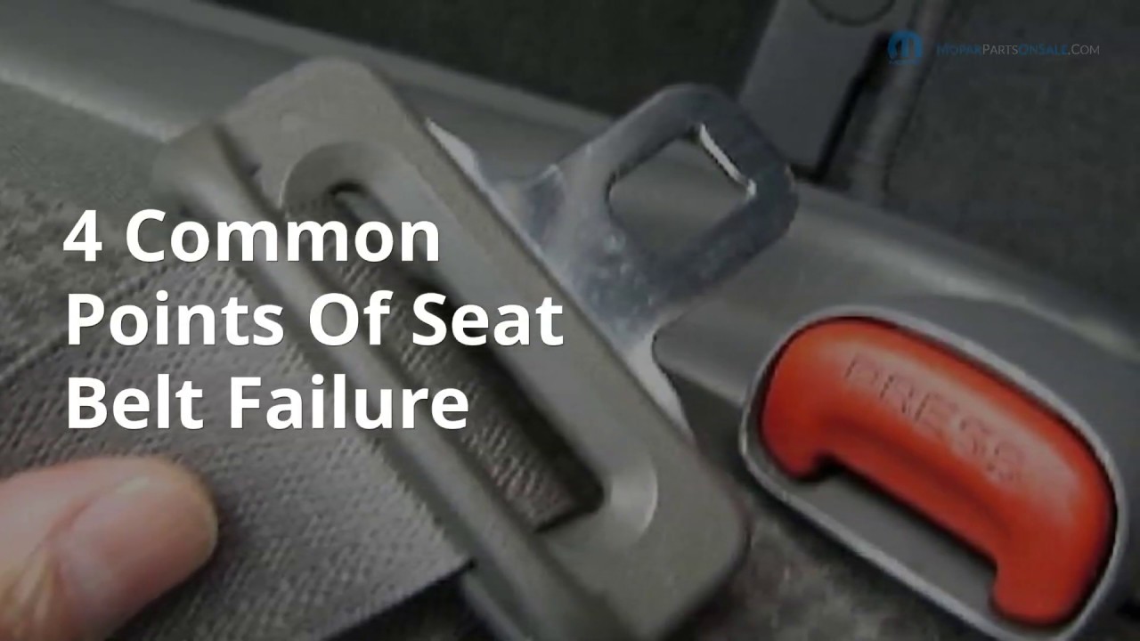 4 Common Points of Seatbelt Failure